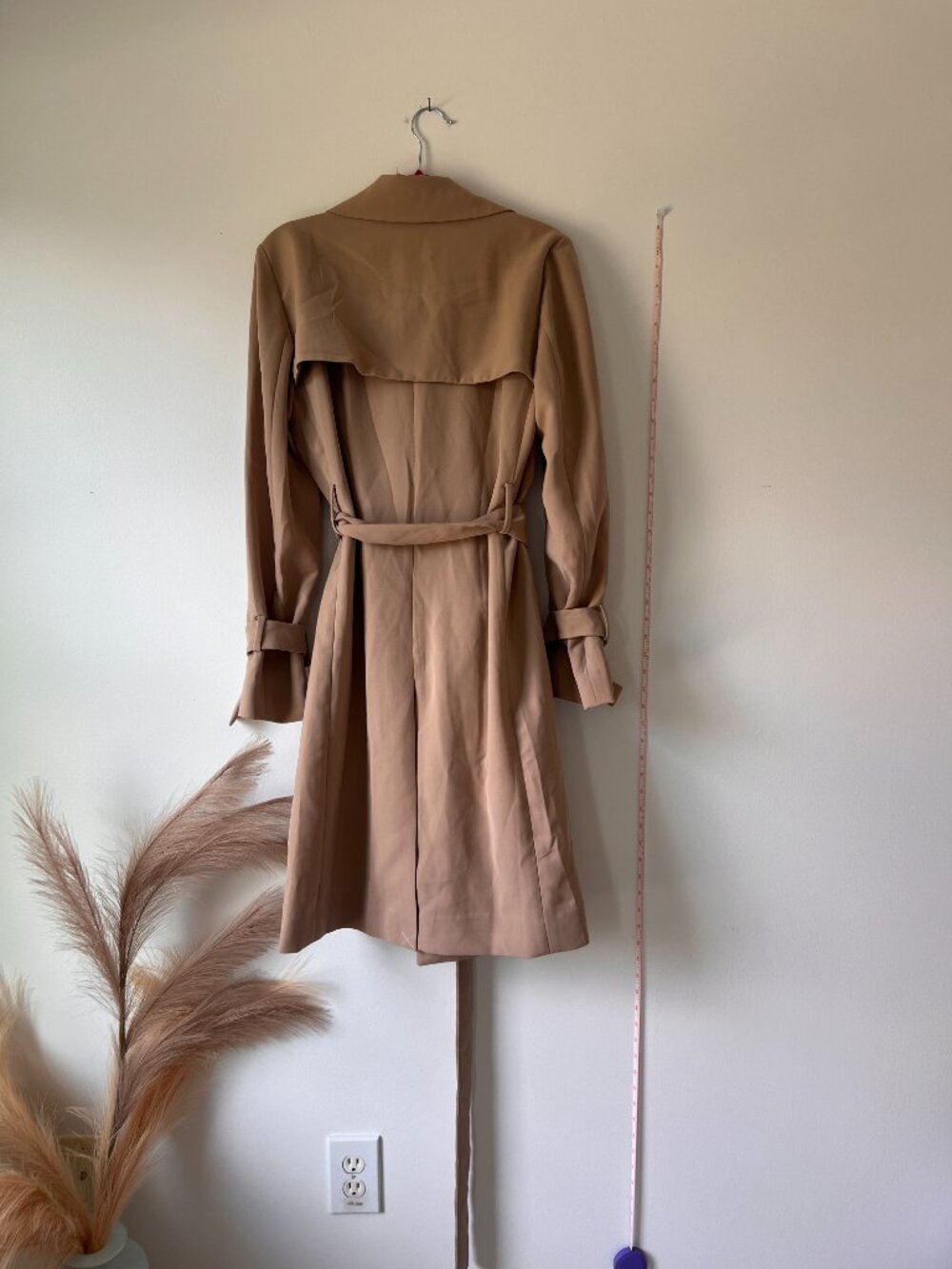 Ann Taylor Camel Double-Breasted Belted Trench Coat Size 6 | NEVER WORN - Picture 7 of 7